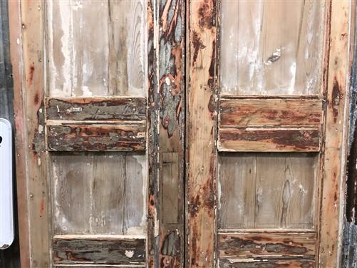 Antique French Double Doors (42x88) Raised Panel Doors, European Doors A626