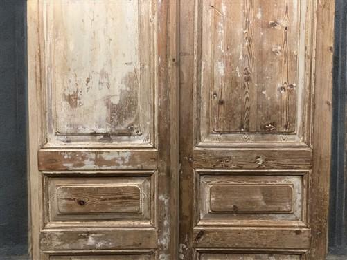 Antique French Double Doors (51x99) European Doors, Raised Panel Doors A628