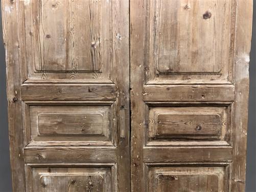 Antique French Double Doors (51x99) European Doors, Raised Panel Doors A628