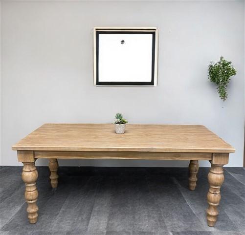 6' Harvest Table, Dining Table, Natural Farmhouse Table, Kitchen Island, Country