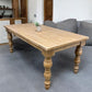 6' Harvest Table, Dining Table, Natural Farmhouse Table, Kitchen Island, Country