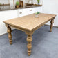 6' Harvest Table, Dining Table, Natural Farmhouse Table, Kitchen Island, Country