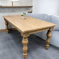 6' Harvest Table, Dining Table, Natural Farmhouse Table, Kitchen Island, Country