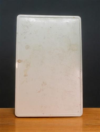 White Porcelain Table Top Panel, Kitchen Cupboard Hoosier Cabinet Enamel A21,