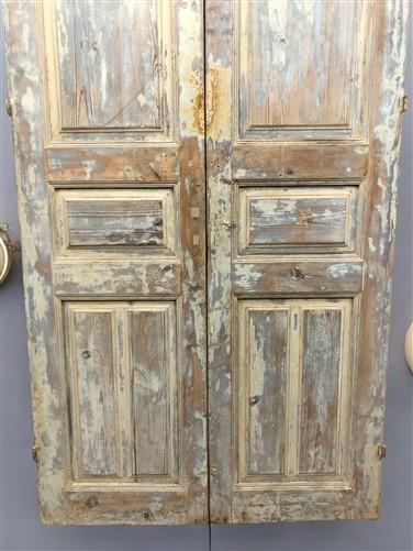 Antique French Double Doors (43x98) Raised Panel Doors, European Doors A627