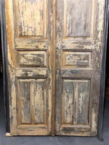 Antique French Double Doors (43x98) Raised Panel Doors, European Doors A627