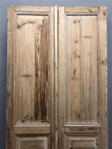 Antique French Double Doors (44.5x97.75) Raised Panel Doors, European Doors A629