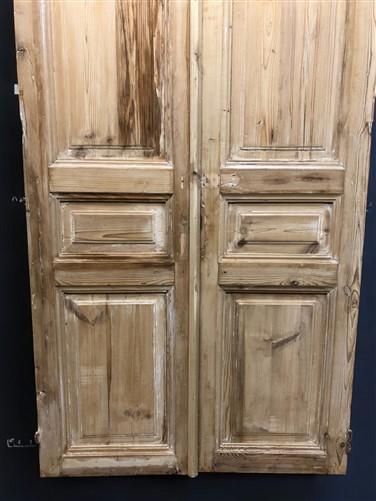 Antique French Double Doors (44.5x97.75) Raised Panel Doors, European Doors A629