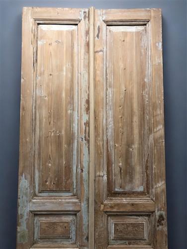 Antique French Double Doors (39x100.5) European Doors, Raised Panel Doors A630