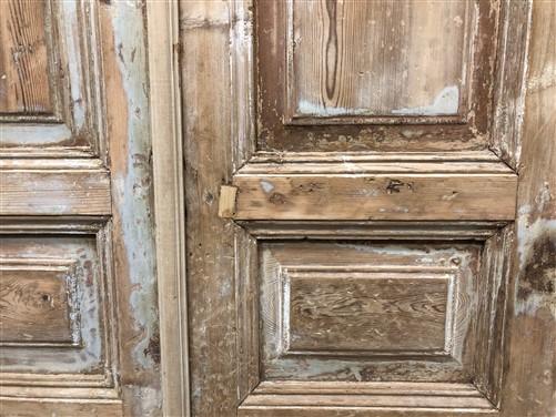 Antique French Double Doors (39x100.5) European Doors, Raised Panel Doors A630