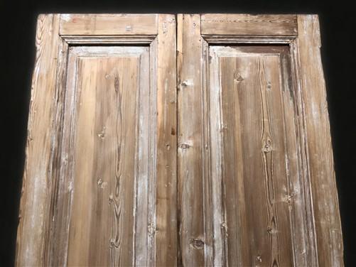 Antique French Double Doors (39x100.5) European Doors, Raised Panel Doors A630