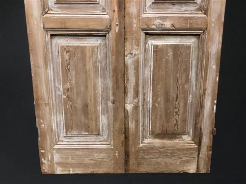 Antique French Double Doors (39x100.5) European Doors, Raised Panel Doors A630