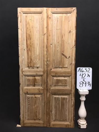 Antique French Double Doors (42x89.75) Raised Panel Doors, European Doors A632