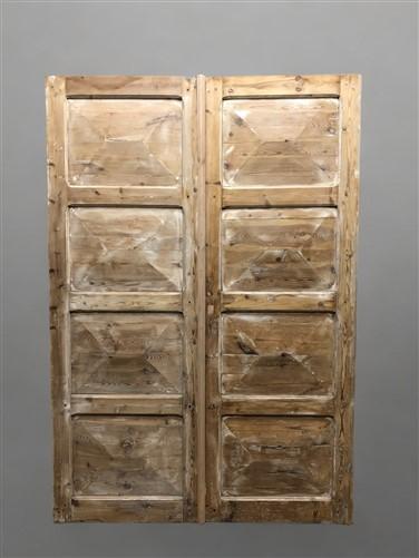 Antique French Double Doors (56.5x82.5) European Doors, Raised Panel Doors A634