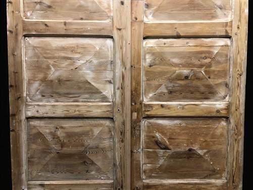 Antique French Double Doors (56.5x82.5) European Doors, Raised Panel Doors A634