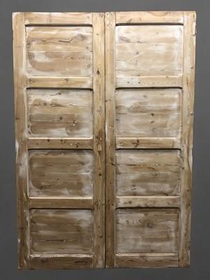 Antique French Double Doors (56.5x82.5) European Doors, Raised Panel Doors A634