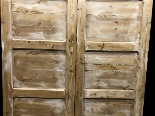 Antique French Double Doors (56.5x82.5) European Doors, Raised Panel Doors A634