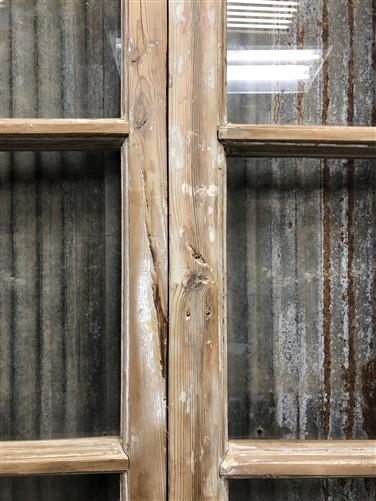 Antique French Double Doors (43x82) 6 Pane Glass European Doors G123