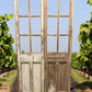 Antique French Double Doors (43x82) 6 Pane Glass European Doors G123