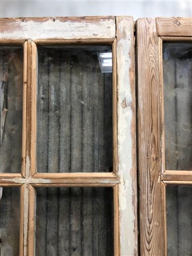 Antique French Double Doors (43x82) 6 Pane Glass European Doors G123