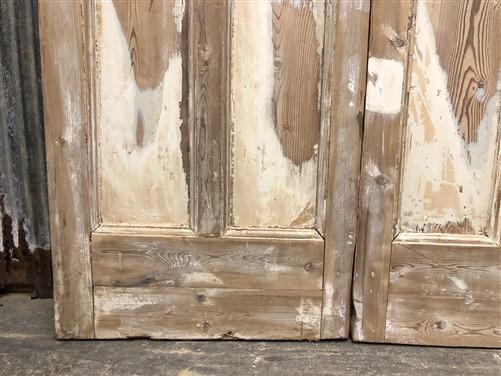 Antique French Double Doors (43.5x86) 6 Pane Glass European Doors G125