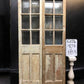 Antique French Double Doors (43.5x85.75) 6 Pane Glass European Doors G126