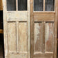 Antique French Double Doors (43.5x85.75) 6 Pane Glass European Doors G126