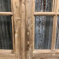 Antique French Double Doors (39.75x94) 8 Pane Glass Doors, European Doors G128