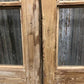 Antique French Double Doors (39.75x94) 8 Pane Glass Doors, European Doors G128