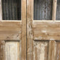 Antique French Double Doors (43.5x 84.5) 6 Pane Glass European Doors G129