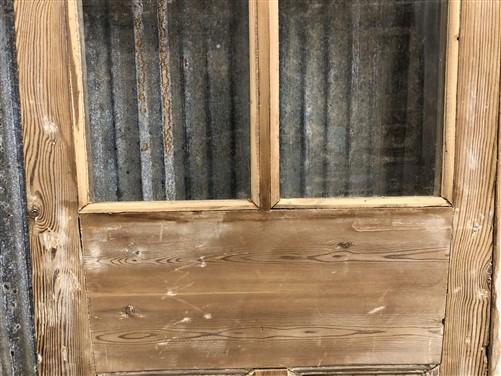 Antique French Double Doors (43.5x 84.5) 6 Pane Glass European Doors G129