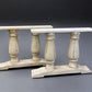 Pair of Wide Dining Table Legs, Solid Wood Table Base, Turned Trestle Table Legs