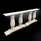 Pair of Wide Dining Table Legs, Solid Wood Table Base, Turned Trestle Table Legs