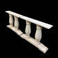 Pair of Wide Dining Table Legs, Solid Wood Table Base, Turned Trestle Table Legs