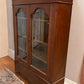 Walnut China Cabinet, Vintage, Bookcase, Display Case, Curio Cabinet Showcase