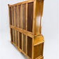 Curved Kitchen Hutch Cabinet, Kitchen Storage, Pine Wood Pantry Cupboard, C