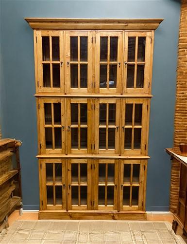 4'10" Triple Stack Cabinet, Pine Kitchen Cabinet, Bookcase, Kitchen Storage, D