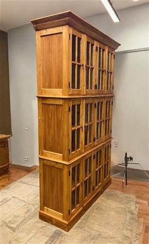 4'10" Triple Stack Cabinet, Pine Kitchen Cabinet, Bookcase, Kitchen Storage, D