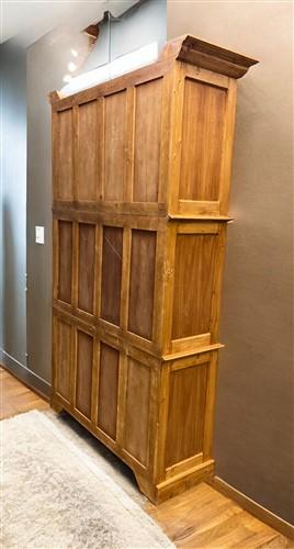 4'10" Triple Stack Cabinet, Pine Kitchen Cabinet, Bookcase, Kitchen Storage, D