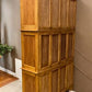 4'10" Triple Stack Cabinet, Pine Kitchen Cabinet, Bookcase, Kitchen Storage, D