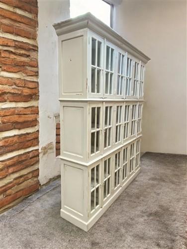 Triple Stack Bookcase, White Kitchen Hutch Cabinet, Kitchen Storage, Cupboard A1