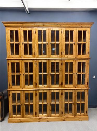 Triple Stack Bookcase, Pine Kitchen Hutch Cabinet, Kitchen Storage, Cupboard, C1