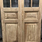 Antique French Double Doors (44x83.5) 6 Pane Glass European Doors G130