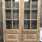 Antique French Double Doors (44x83.5) 6 Pane Glass European Doors G130