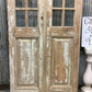 Antique French Double Doors (38x92) 10 Pane Glass Doors, European Doors G147