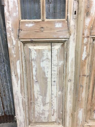 Antique French Double Doors (38x92) 10 Pane Glass Doors, European Doors G147