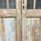 Antique French Double Doors (38x92) 10 Pane Glass Doors, European Doors G147