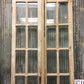 Antique French Double Doors (38x100) 8 Pane Glass Doors, European Doors G150