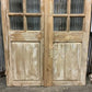 Antique French Double Doors (44.5x91.5) 14 Pane Glass European Doors G156