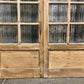 Antique French Double Doors (52x84.5) 12 Pane Glass Doors, European Doors G117